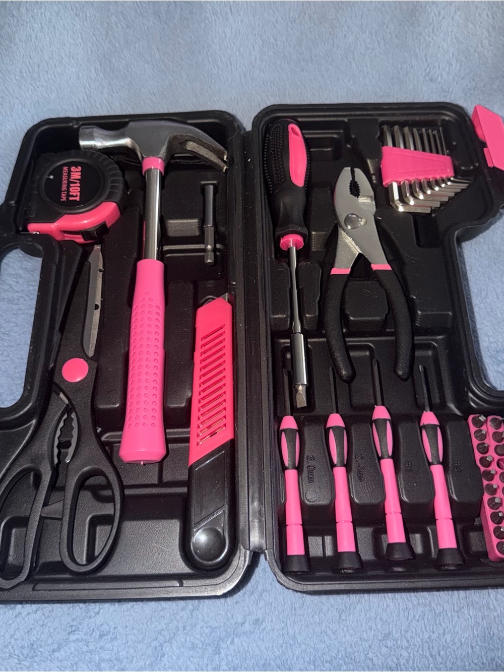 Pink Home Tool Kit - Compact Household Repair Set